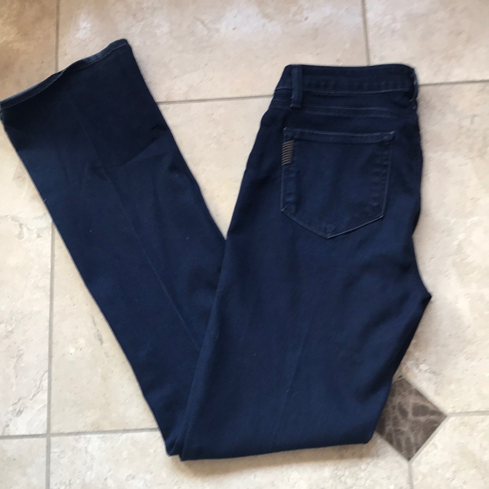 PAIGE Women's Dark Navy Boot Cut Jeans